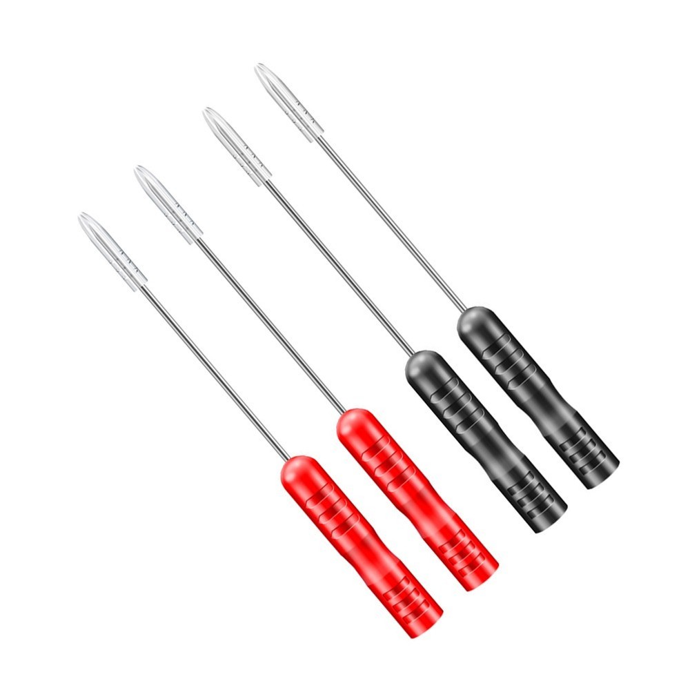 Red and Black Color Coded Probe Tips for Quick Polarity Identification