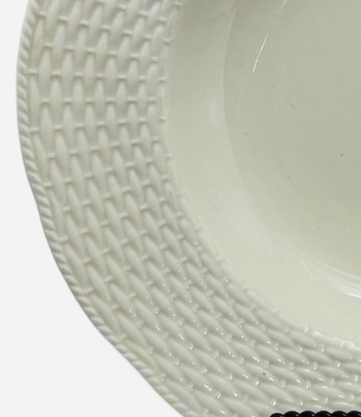 4 Mikasa Country Manor Individual Pasta Bowls 12.5” FF002 Basket Rim