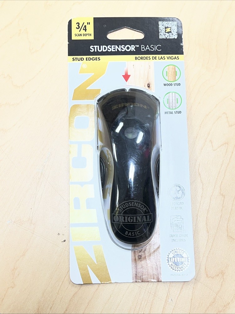 Zircon StudSensor Basic SL Stud Finder Wood & Metal Studs 3/4" Deep Scan