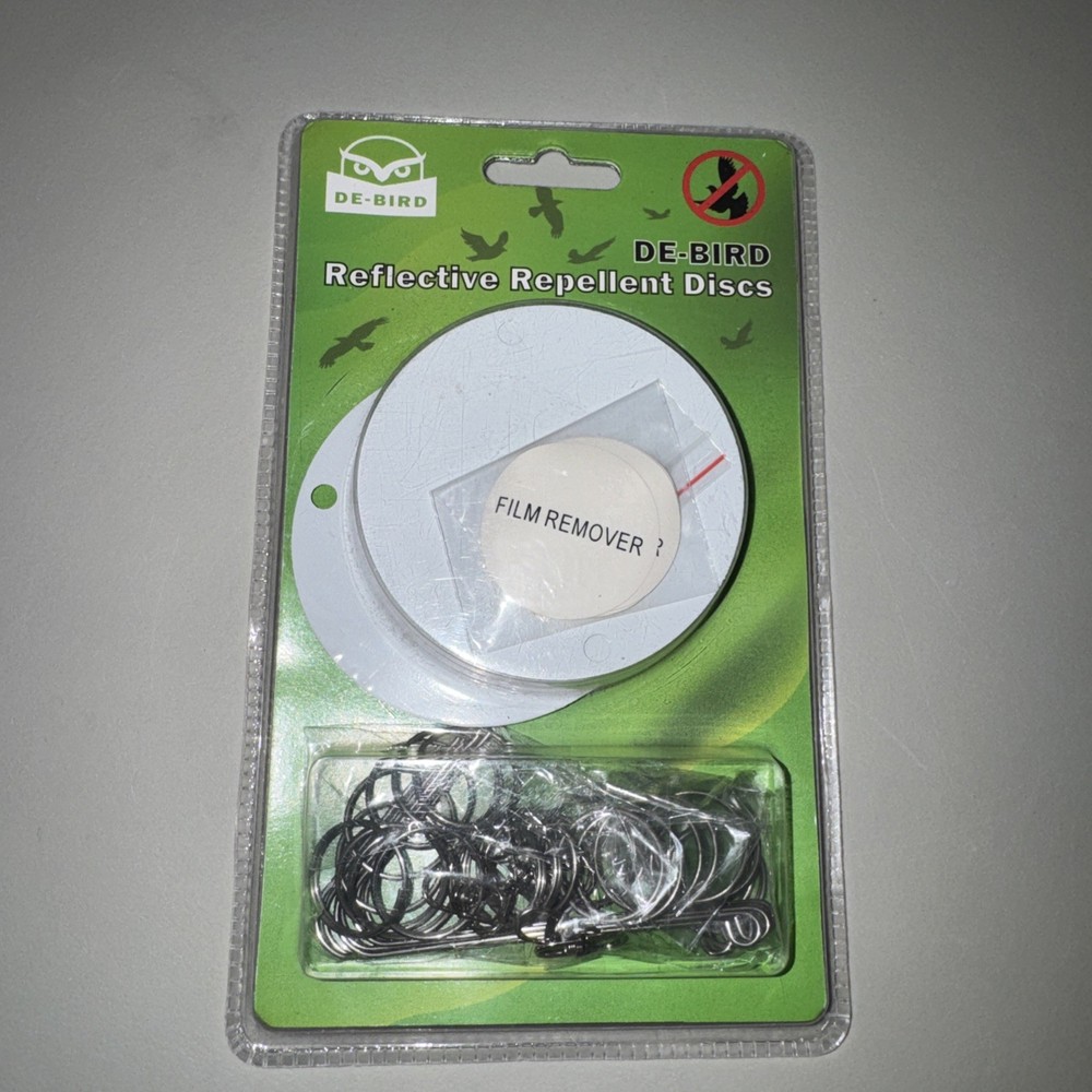 De-Bird Reflective Repellent Discs 16 New