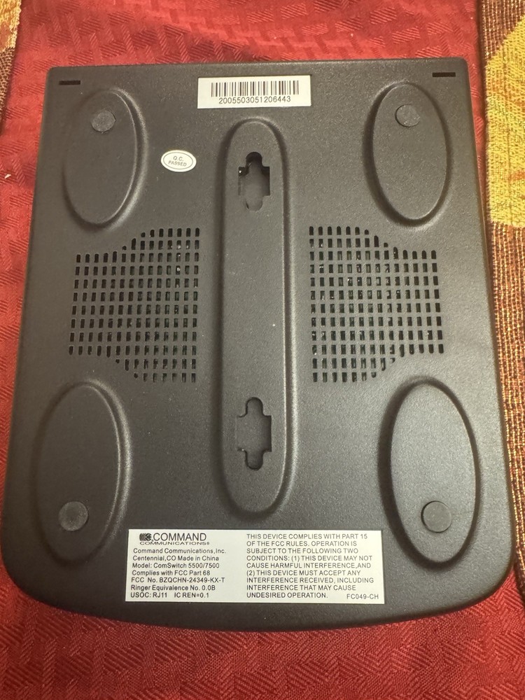 Command Communications ComSwitch 5500 Phone Fax Modem 3-Port Call Switch