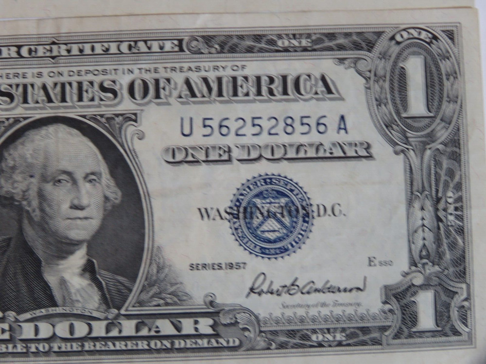 3- 1957 Silver Certificates - Lightly Circulated Condition
