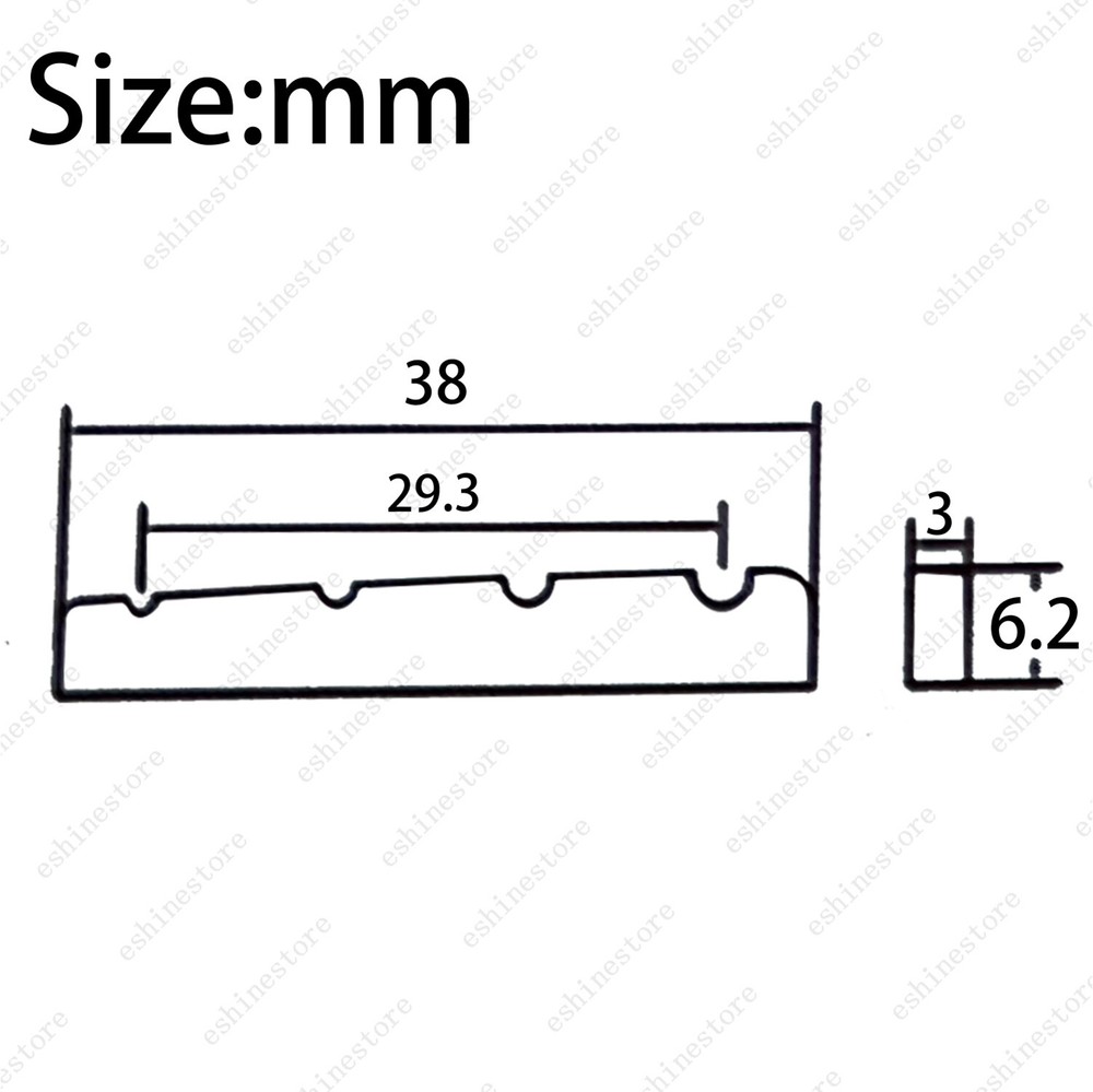 Pre-slotted 38mm 4 String Solid BRASS NUT For Fender JAZZ Bass FLAT Bottom