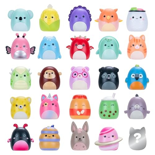 Squish-a-longs Mini-Squish 25-Pack (Wave 3, Style 1) One Size, Multicolor