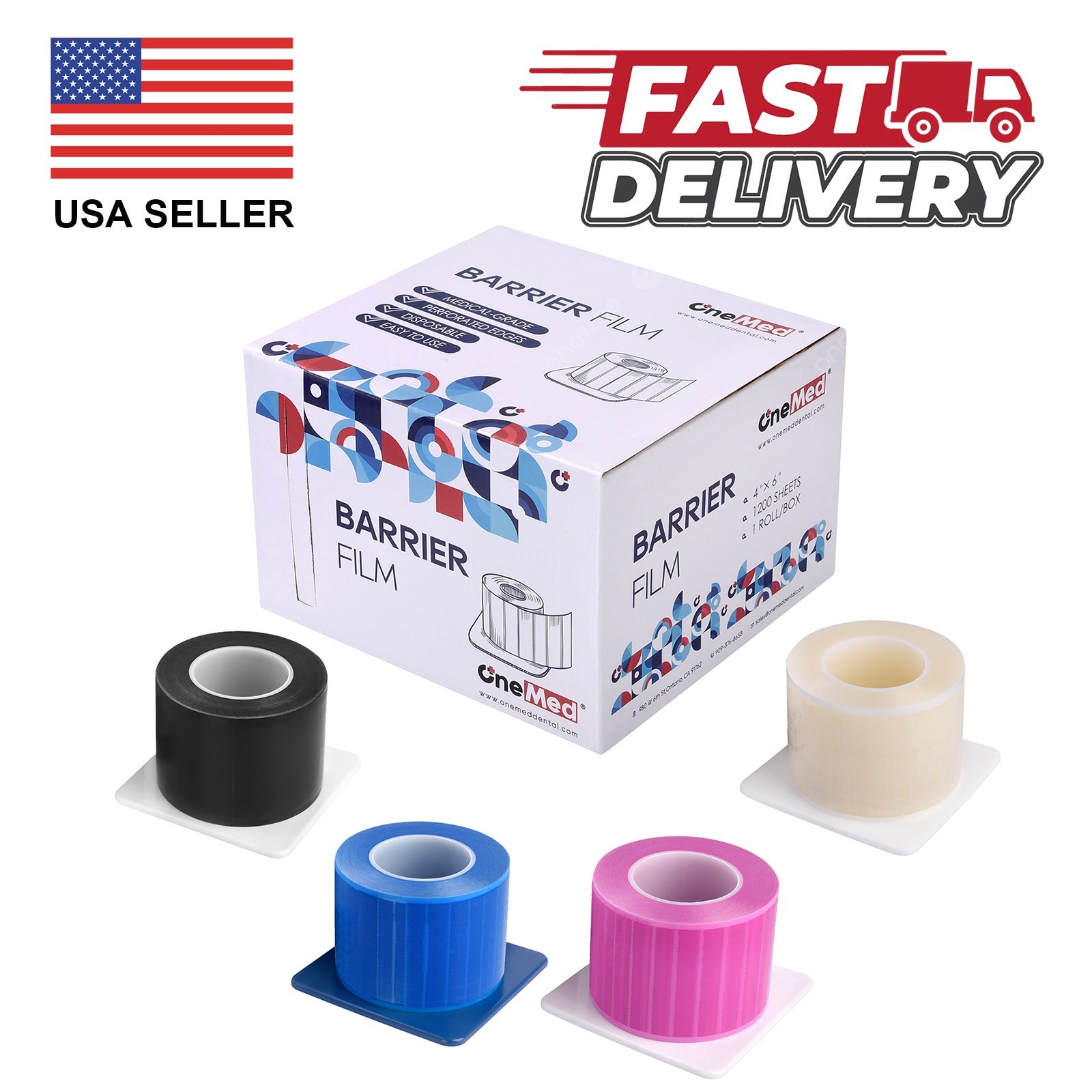 Barrier Film Tattoo Plastic Wrap w/ Dispenser Box 4" x 6" 1 Roll 1200 Sheet