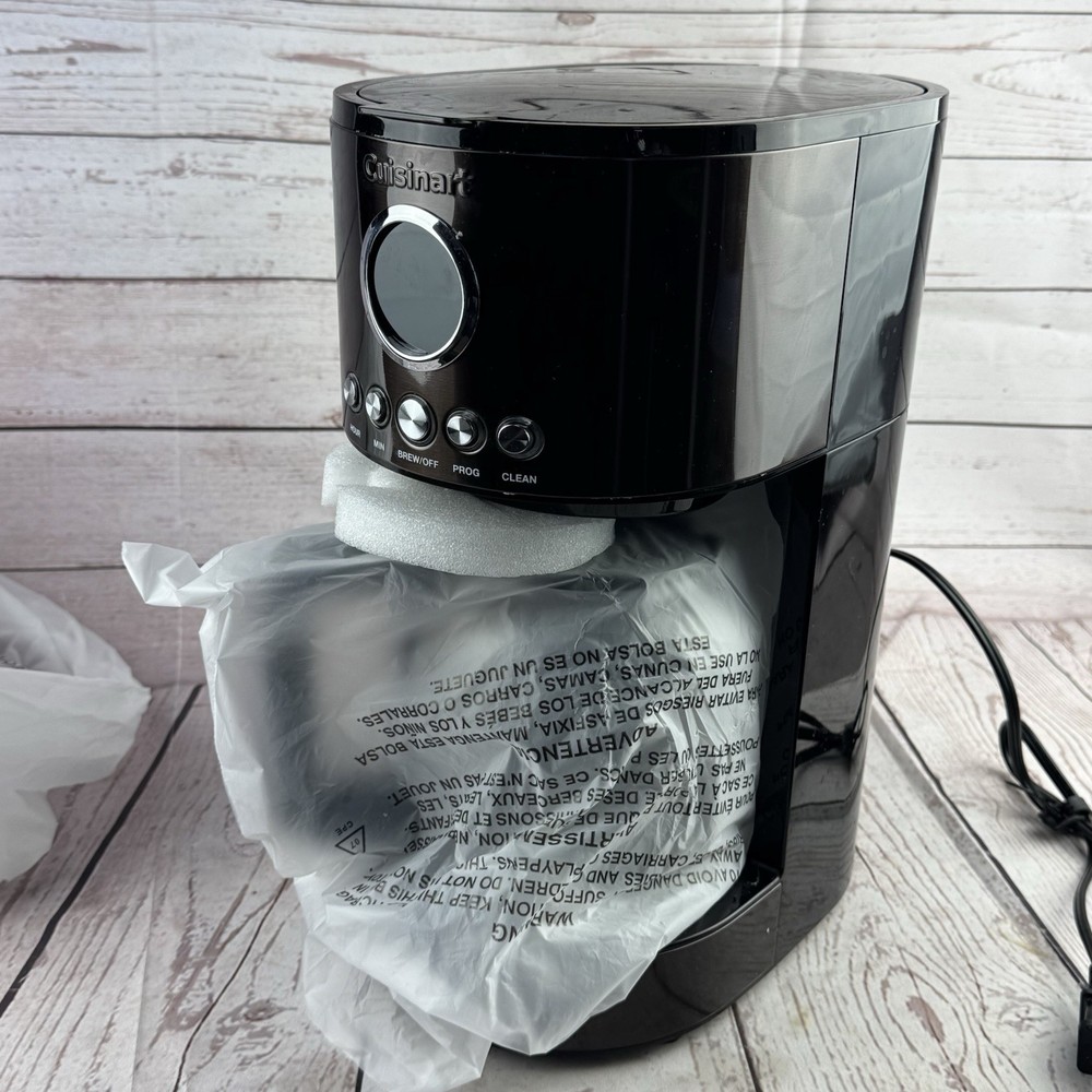 Cuisinart 12 Cup Programmable Coffee Maker Brew Central Black Stainless Steel