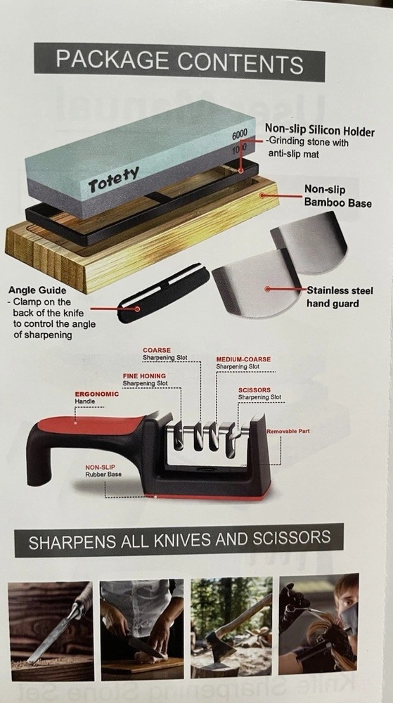 Complete Professional Knife Sharpening Premium Whetstone 7 Piece Set