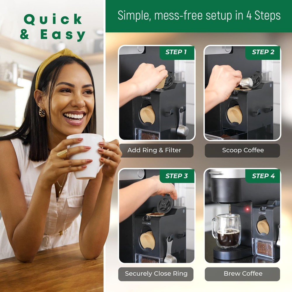 Disposable Unbleached Coffee - 200 Count - Made Exclusively for