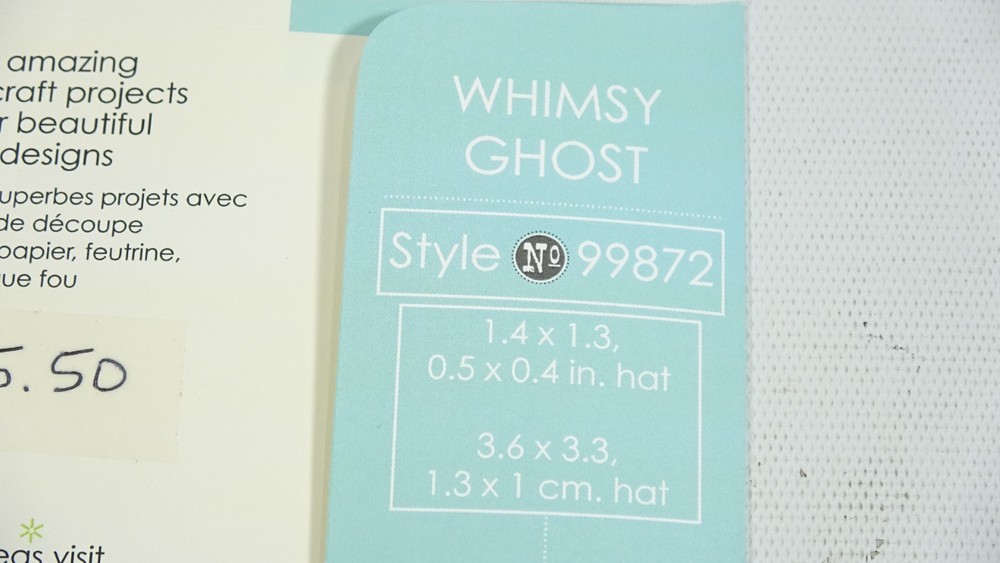 2017 Memory Box Whimsy Ghost Halloween Craft Die 99872