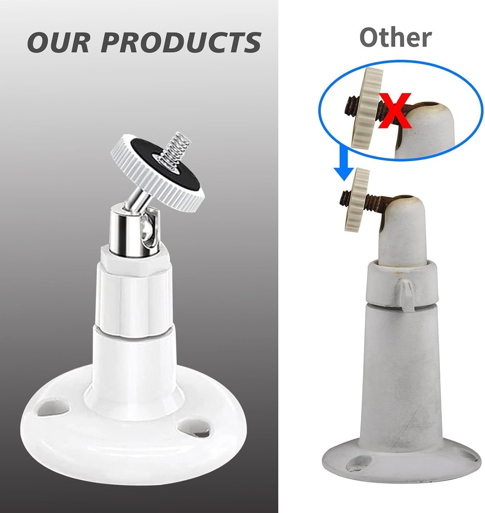 2 Pack Wall Mount Compatible with SimpliSafe Outdoor Security Camera,360�Rotate.