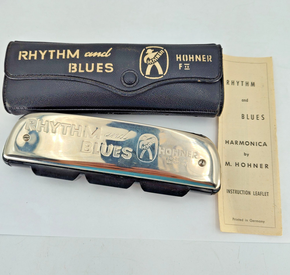 Hohner Rhythm & Blues Harmonica w/ Case & Instructions Made Germany