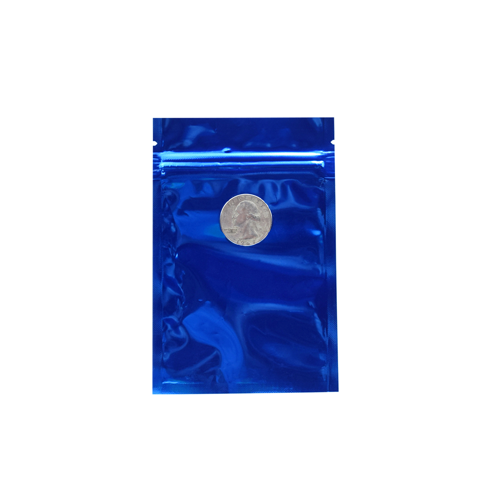 100 New Glossy Metallic Foil Mylar Resealable Bags in Different Colors and Sizes