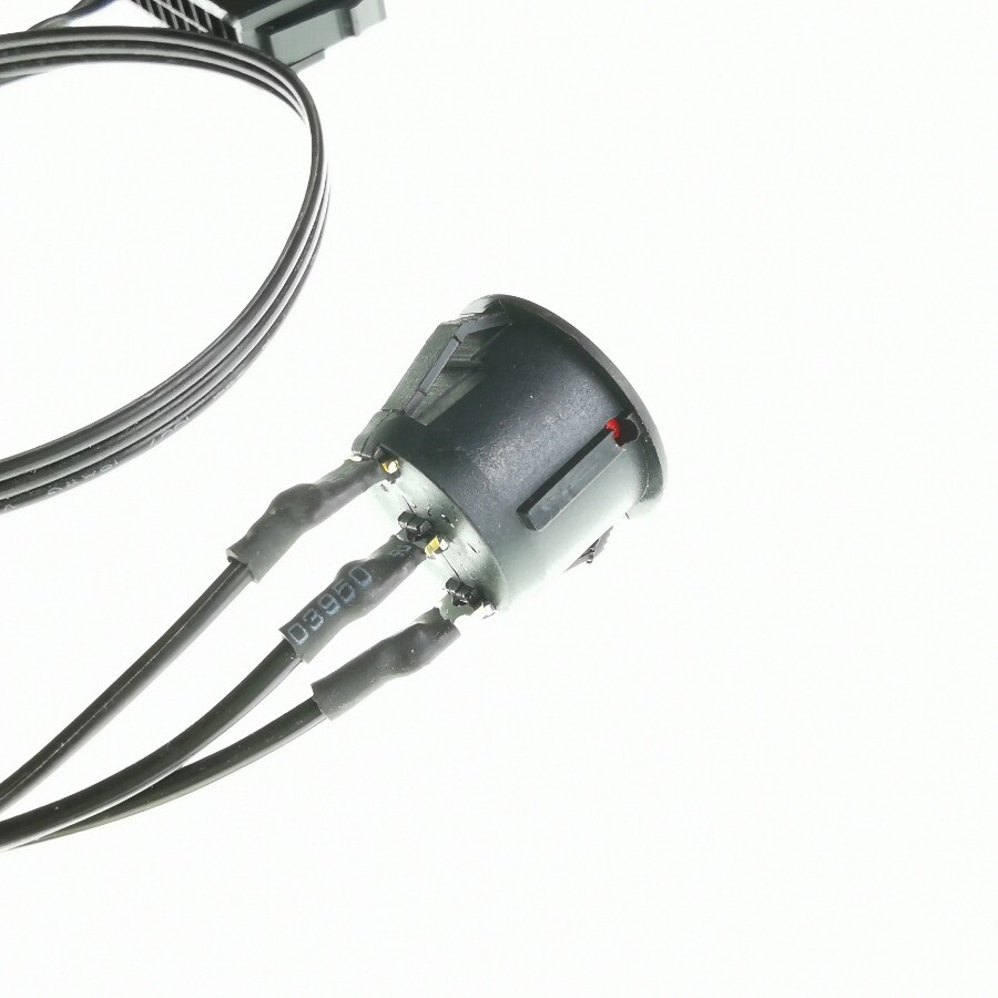 PC Server ATX PSU 24Pin Starter Switch Button Power Cable Self-Lock Boat Shape