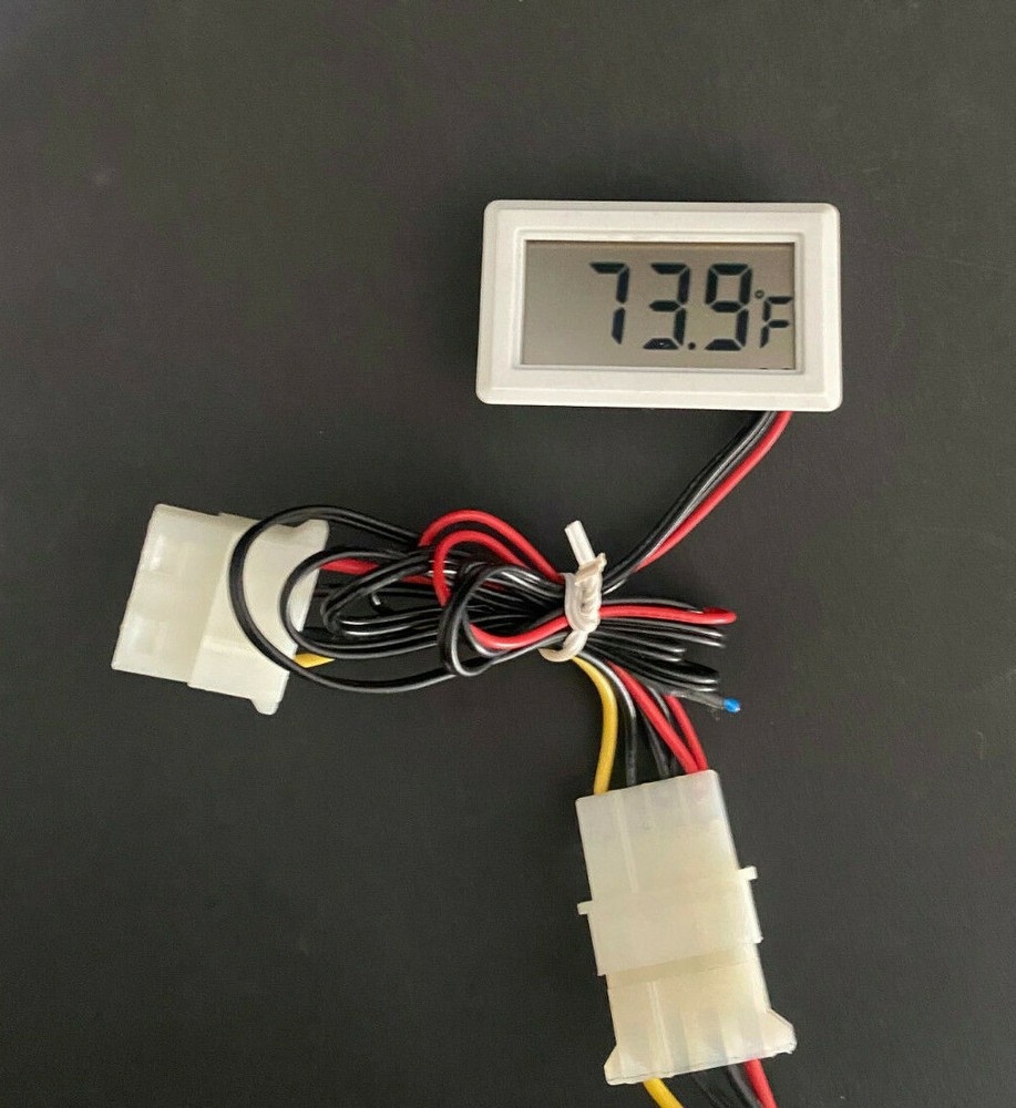 NEW Digital LCD Fahrenheit Display Thermometer PC Temperature Sensor, 4pin Plug