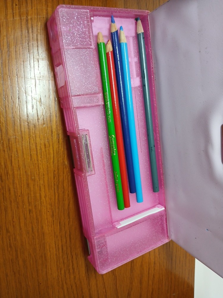 Hello Kitty Pencil Case Soft Puffy Double-sided Dual Sharpener plus bonus Pencil