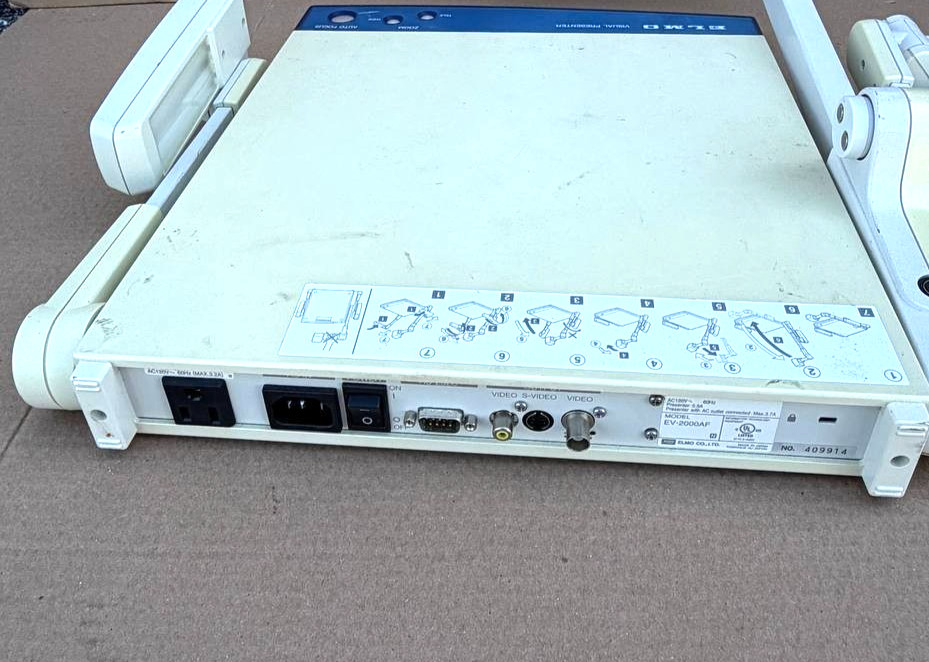 ELMO EV-2000AF VISUAL PRESENTER, Document Camera