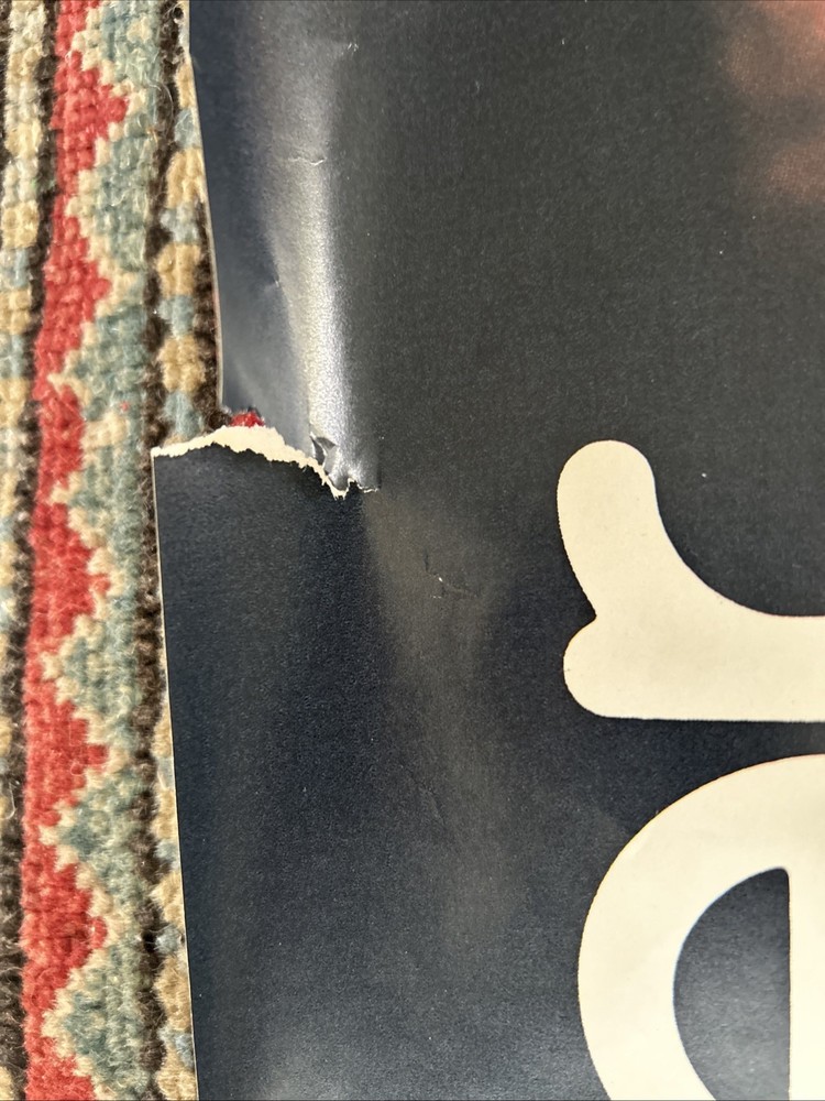 PETER GABRIEL POSTER 1983 "LIVE" GEFFEN RECORDS RELEASE