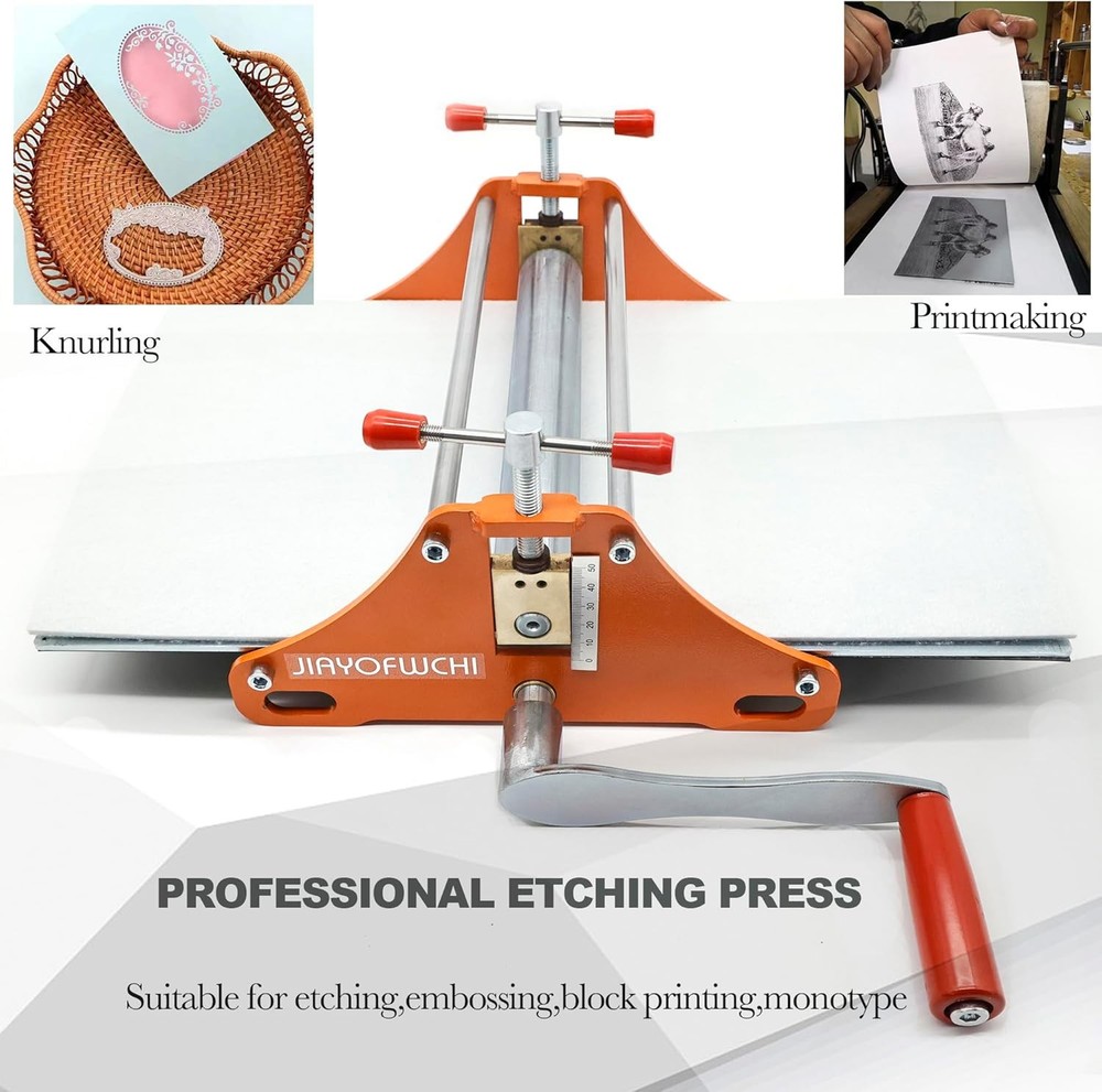 Printing Press / Letterpress / Etching Machine ~ Monochrome Print/Etch *6683B2G