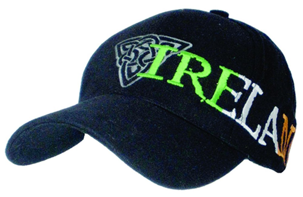 Malham Trinity Knot Baseball Cap 100% Cotton Black