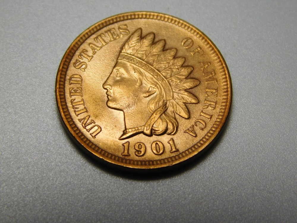 US COIN 1901 INDIAN HEAD PENNY CENT