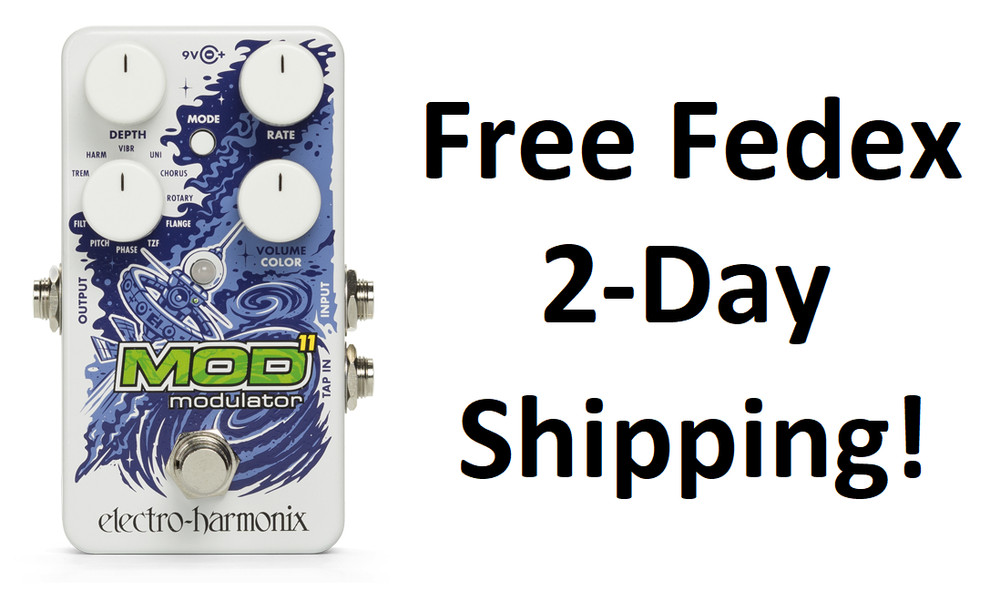 New Electro-Harmonix EHX Mod 11 Modulation Multi Effects Guitar Pedal!