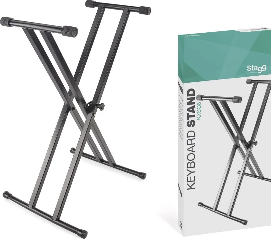 Double Braced X-Style Keyboard Stand - Welded