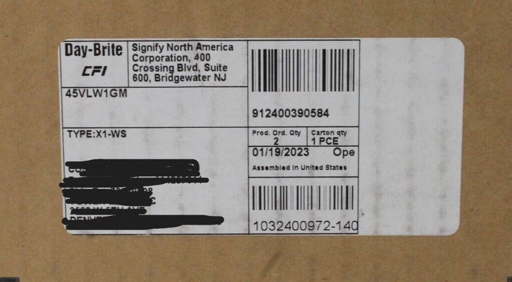 Day-Brite CFI 45VLW1GM Exit Sign