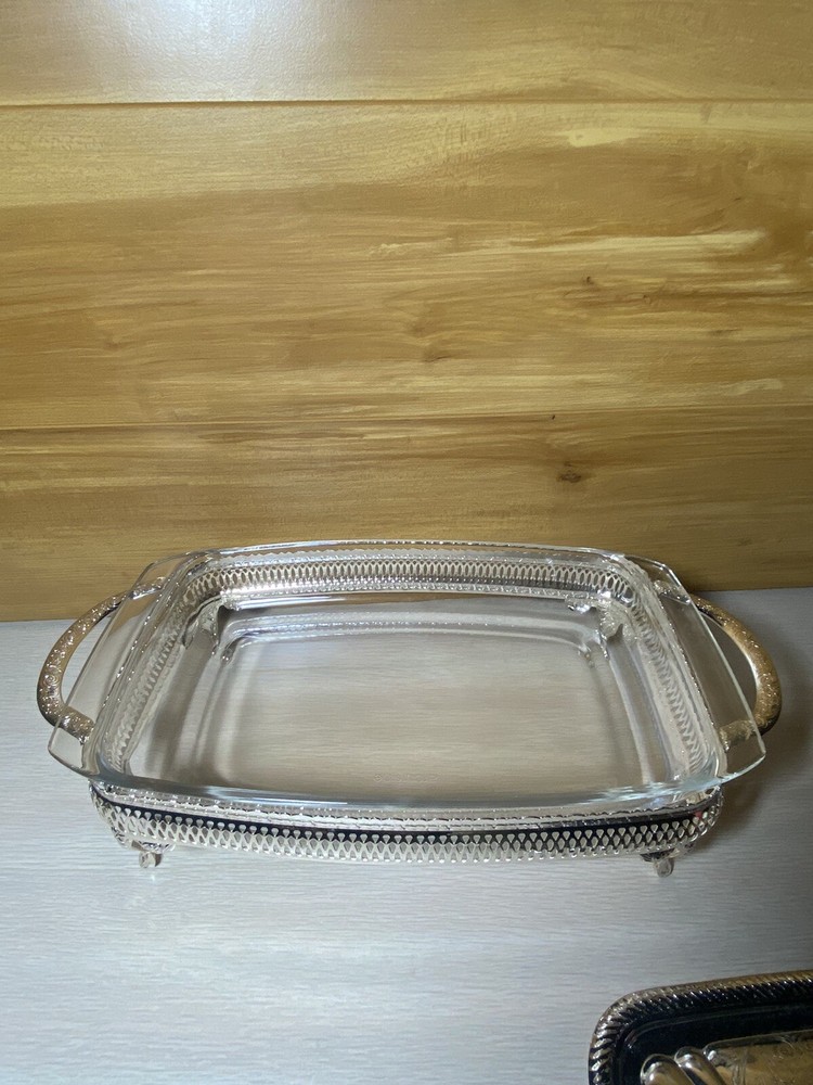Olson-Queen Anne Silverplated Serving Dish Tableware Dining Made England Vintage