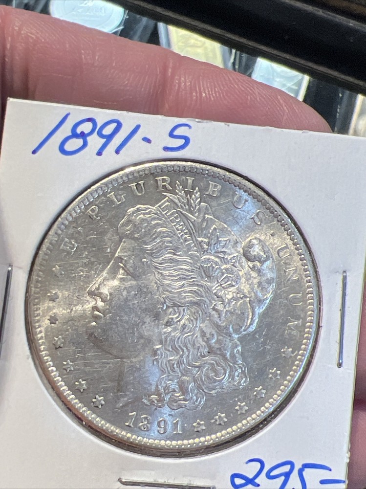 1891-S Morgan Silver Dollar Better Date. Nice Coin