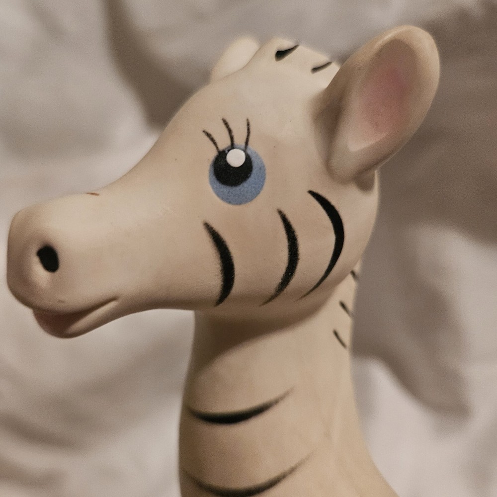 Zeta Zebra squeak toy silicone teether