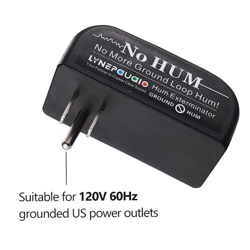 LINEPAUDIO Buzz Eliminator AC Ground Loop Noise Eliminator Plug-In AC Buzz H6W2