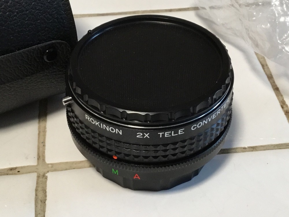 NEW ROKINON Automatic 2x Conversion Lens With Carring Case For KONICA