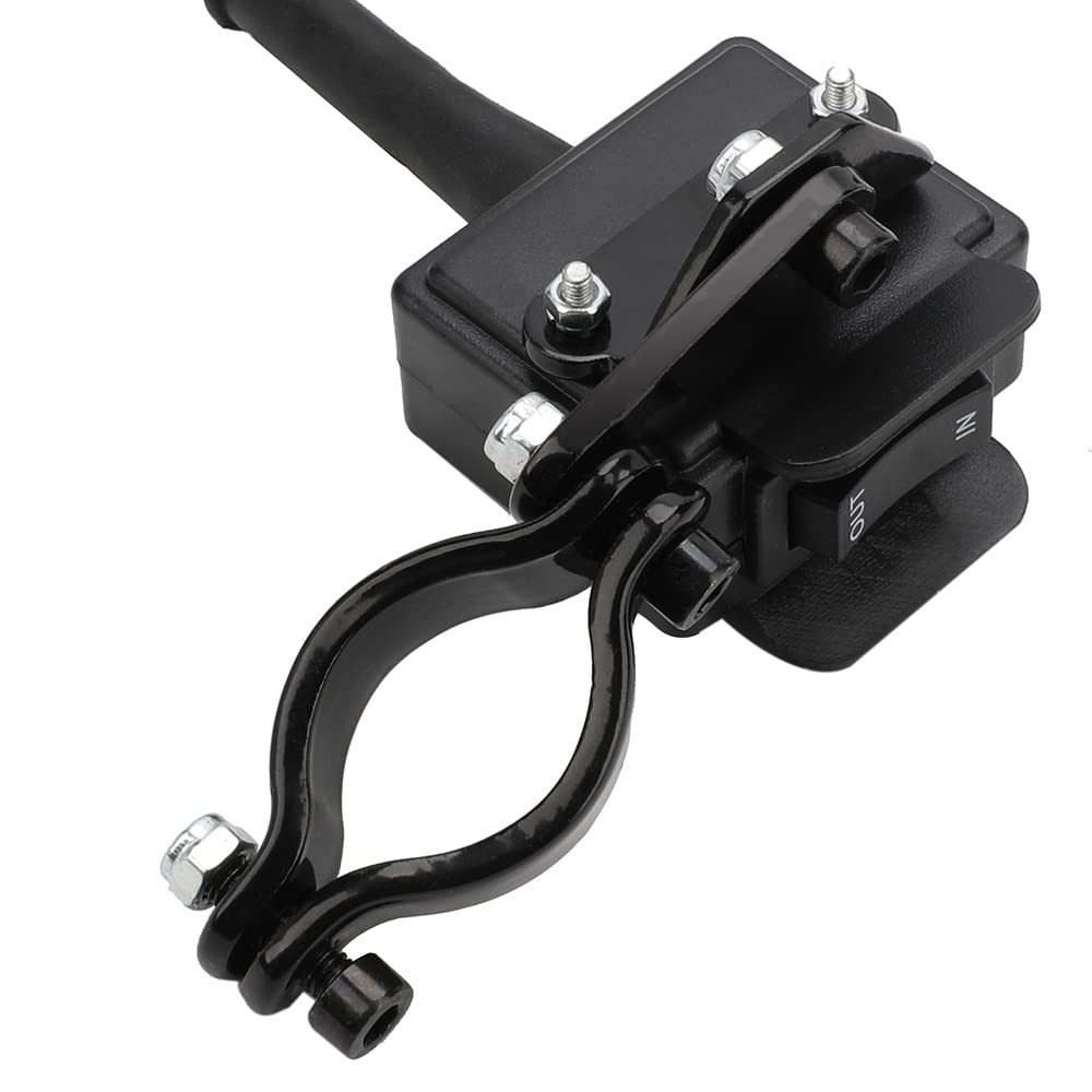 12V Winch Switch with Mounting Bracket Rocker Thumb Switch, Black
