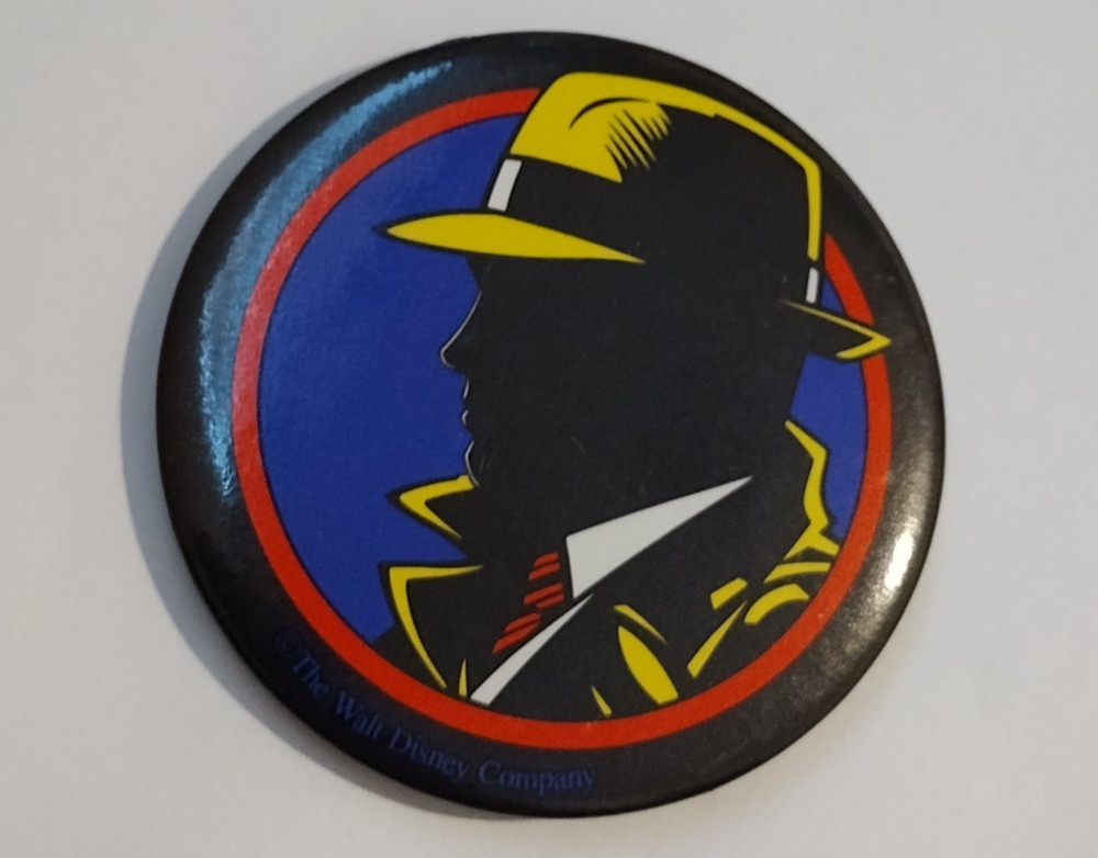 Dick Tracy Walt Disney Badge Button Pin