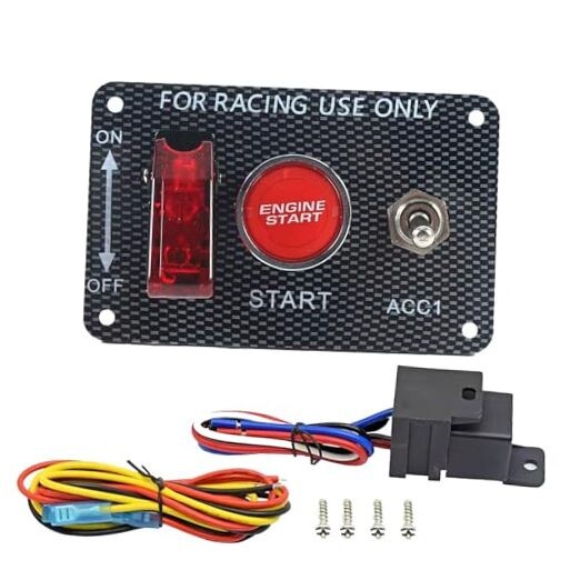 3-in-1 Universal 12V Racing Ignition Switch Panel  3 in 1 Ignition Switch Panel