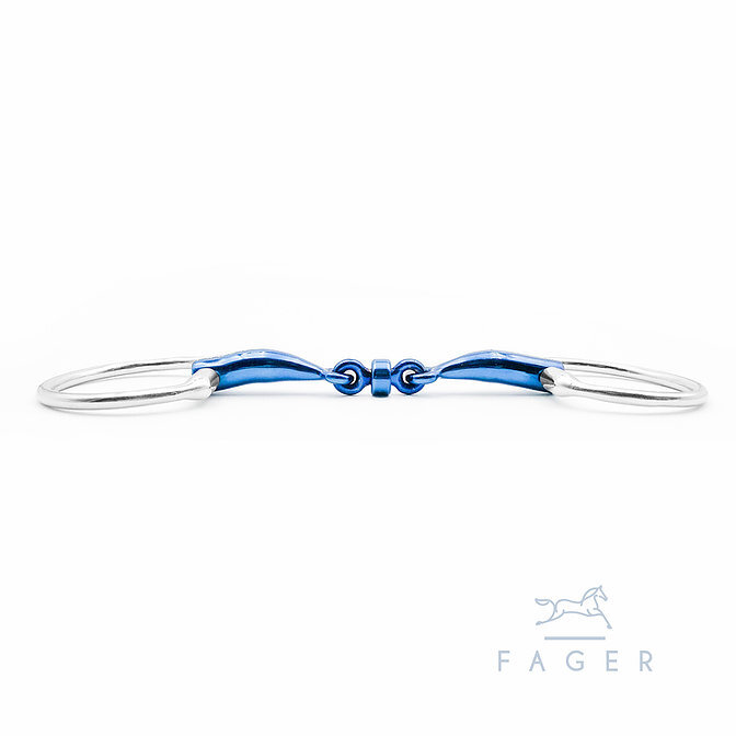 Fager Bianca Titanium Eggbutt Bit - 135mm/5.25"