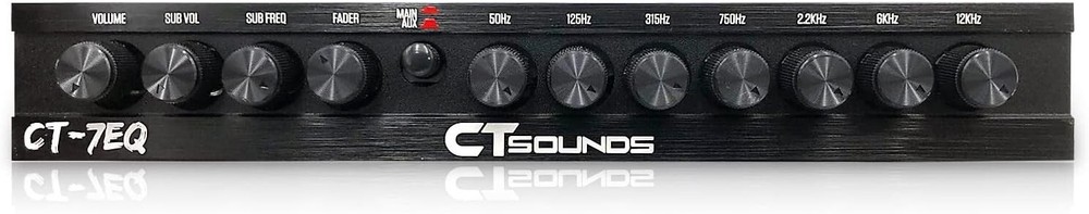 CT-7EQ 7 Band 1/2 Din Parametric Car Audio Equalizer