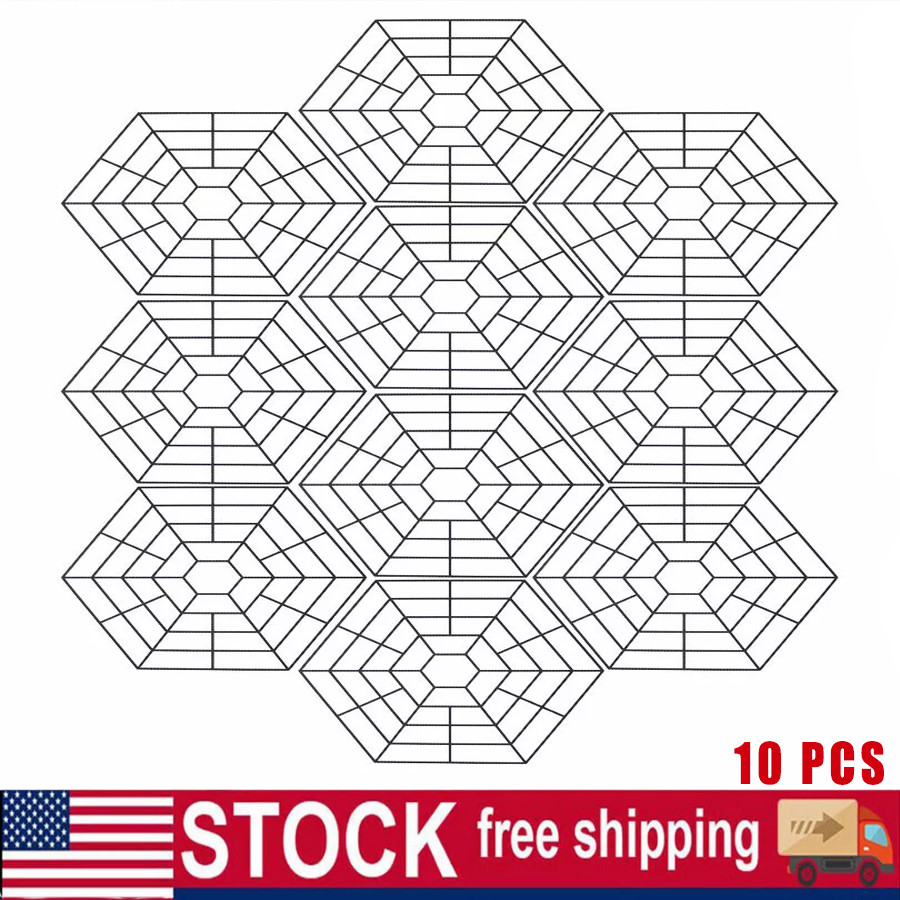 Pond Fish Guard Protector Plastic Floating Grid Protective Cover- 10pcs