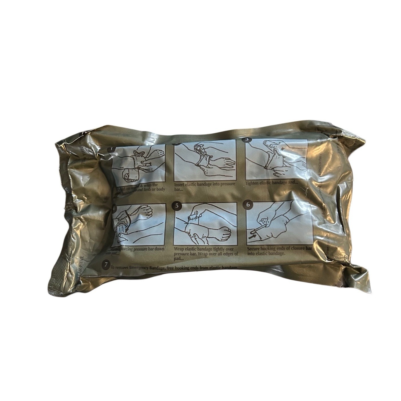 US Military Trauma Wound Dressing Hemorrhage Control Compression Bandage New