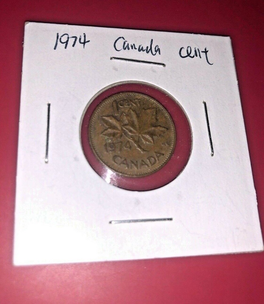 1974 CANADA CENT COIN - NICE WORLD COIN !!!