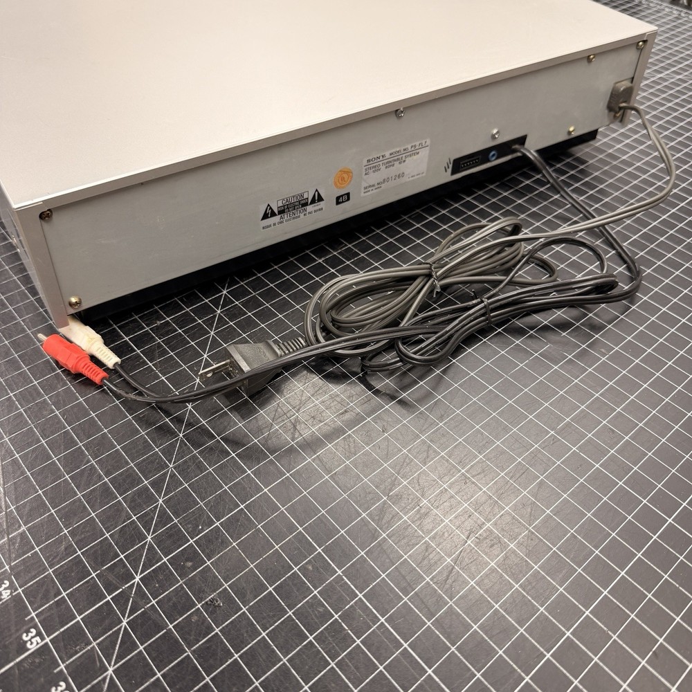 Sony PS-FL7 Front Loading Direct Drive Linear Tracking Turntable Tested Works