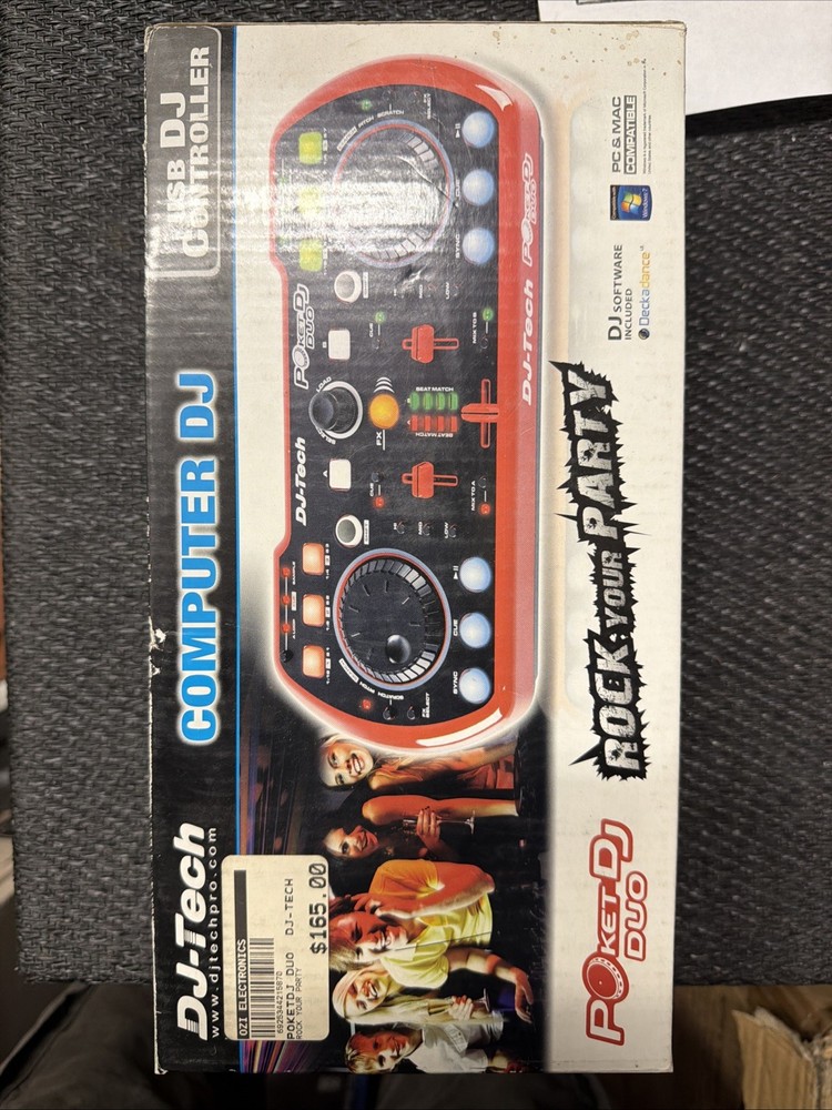 DJ-Tech Pocket DJ Duo USB DJ Controller Computer DJ NEW in Box