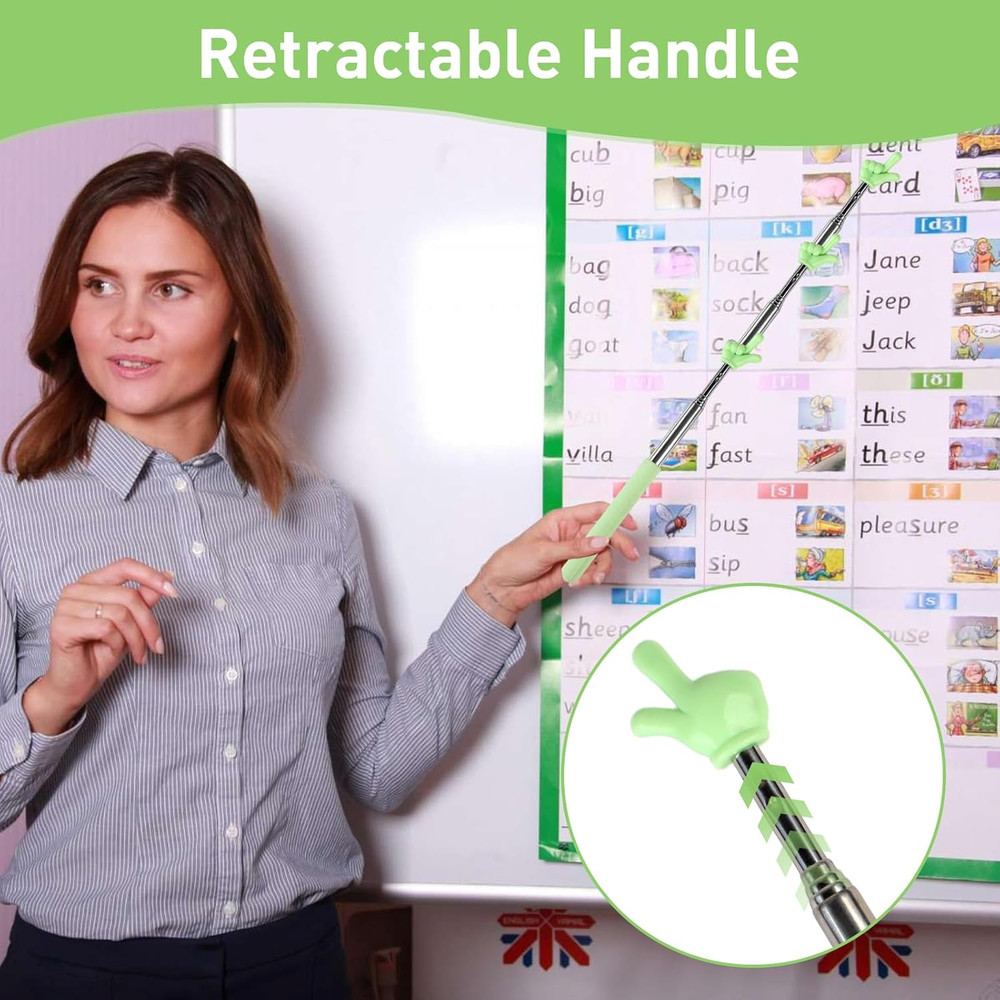 6PCS Pointer Finger Stick, Extendable Colorful Finger Pointer Stick, Mini Retrac