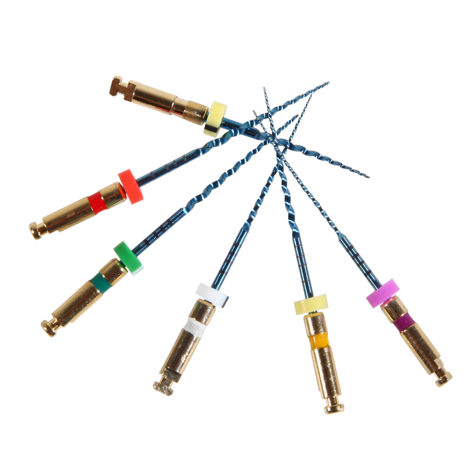 6pcs Dental NiTi Files Rotary Engine File 25mm for Endo Motor Root Treatment FDA