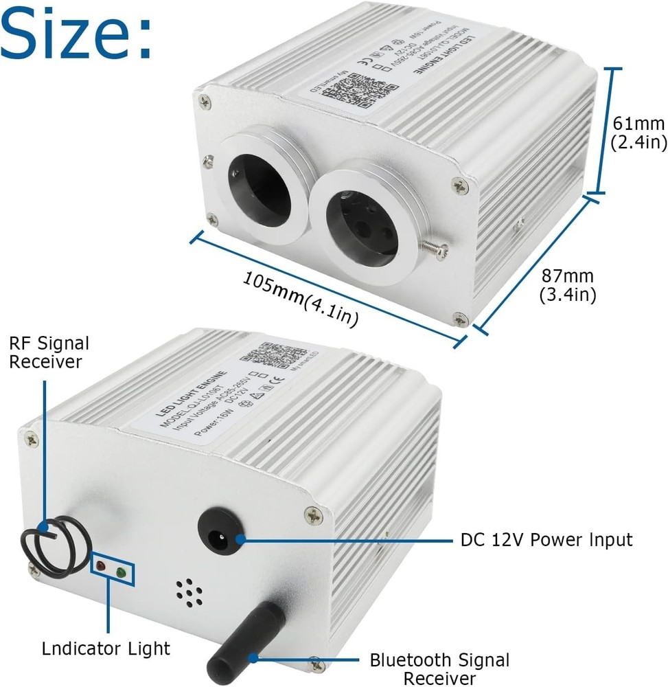 Transform Your Space with Twinkle Fiber Optic Light Kit + APP & Remote Control