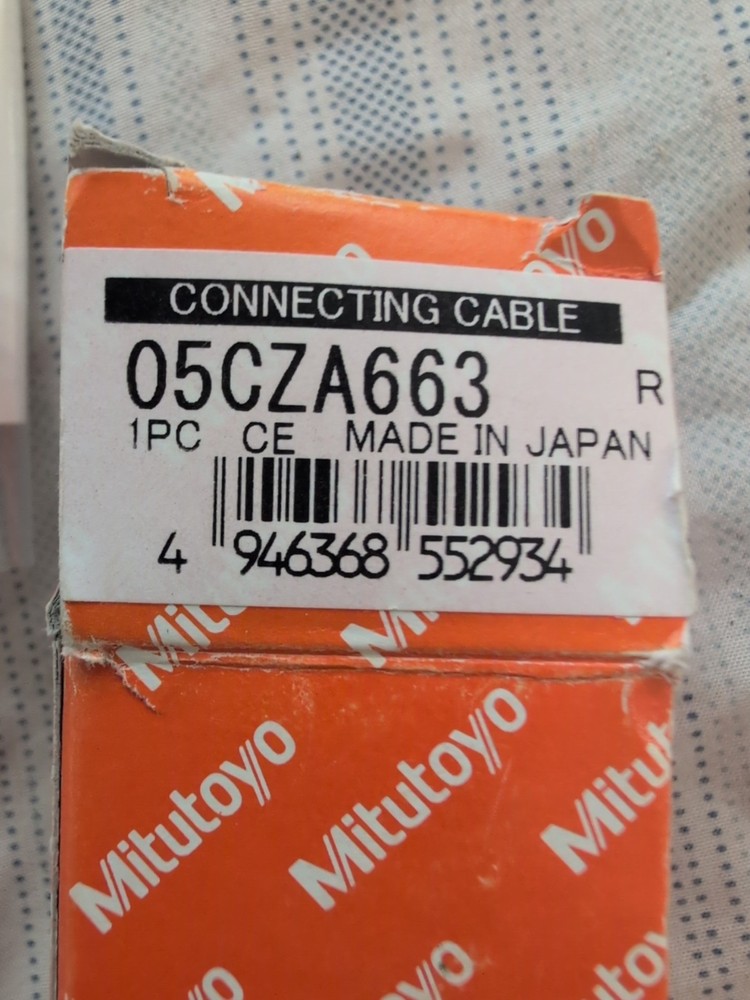 Mitutoyo 05CZA663 Digimatic Cable 80 Data Switch For Coolant Proof Micrometer