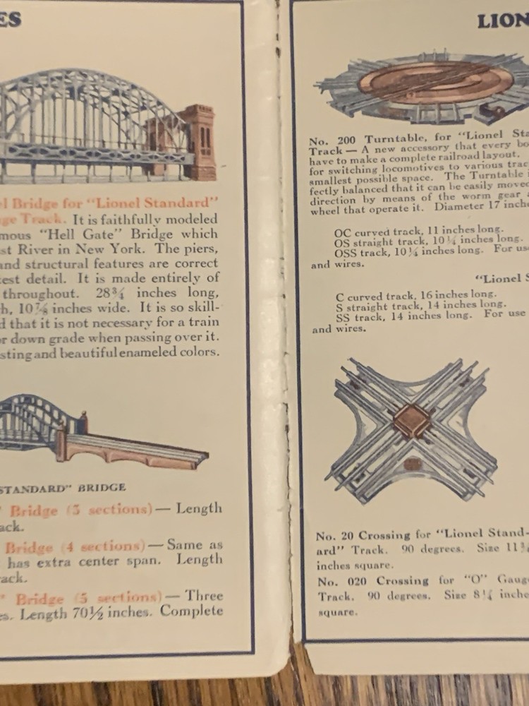 1929 Lionel Train Catalog