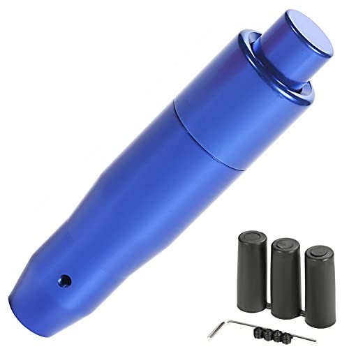 5" Weighted Gear Stick Shift Handle Automatic Push Button Shifter Knob Blue