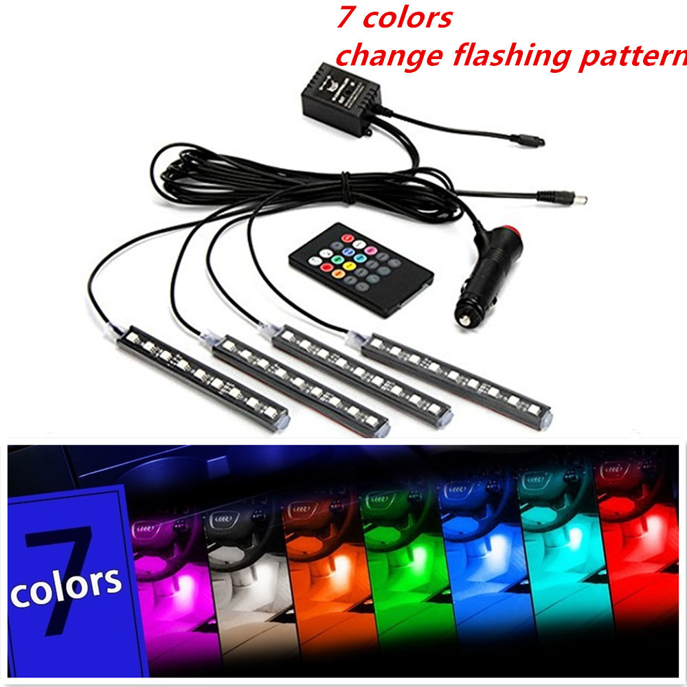 Car LED Strip Light Controller Car Interior cigarette lighter Atmosphere Lamp