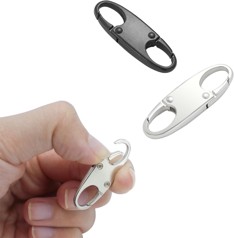 4pc Random Small Carabiner Clip, Zipper Clip, ZipperPull Replacement